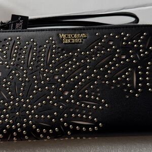 New Victoria's Secret laser cut black wallet